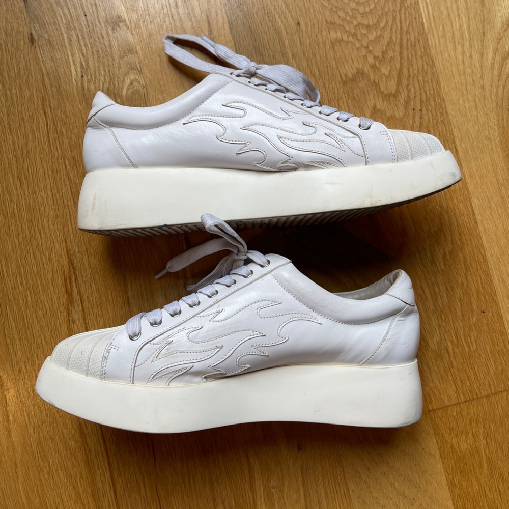 Jeffrey Campbell Flame “Hot Rod” Platform Sneakers